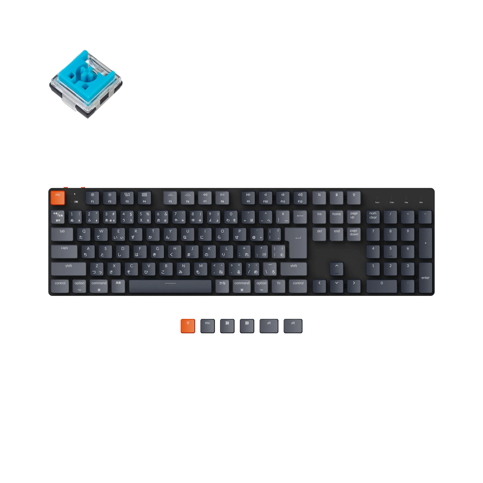 Keychron K5 SE trådløst mekanisk tastatur (japansk JIS-layout)