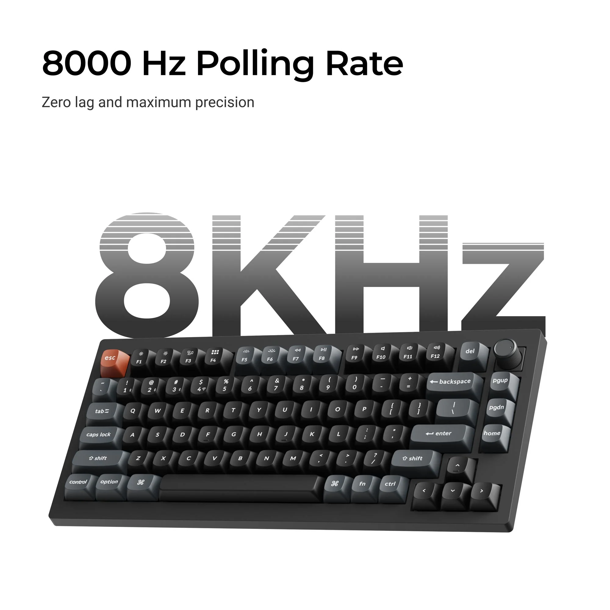 Keychron V1 Ultra 8K langaton mukautettava mekaaninen näppäimistö