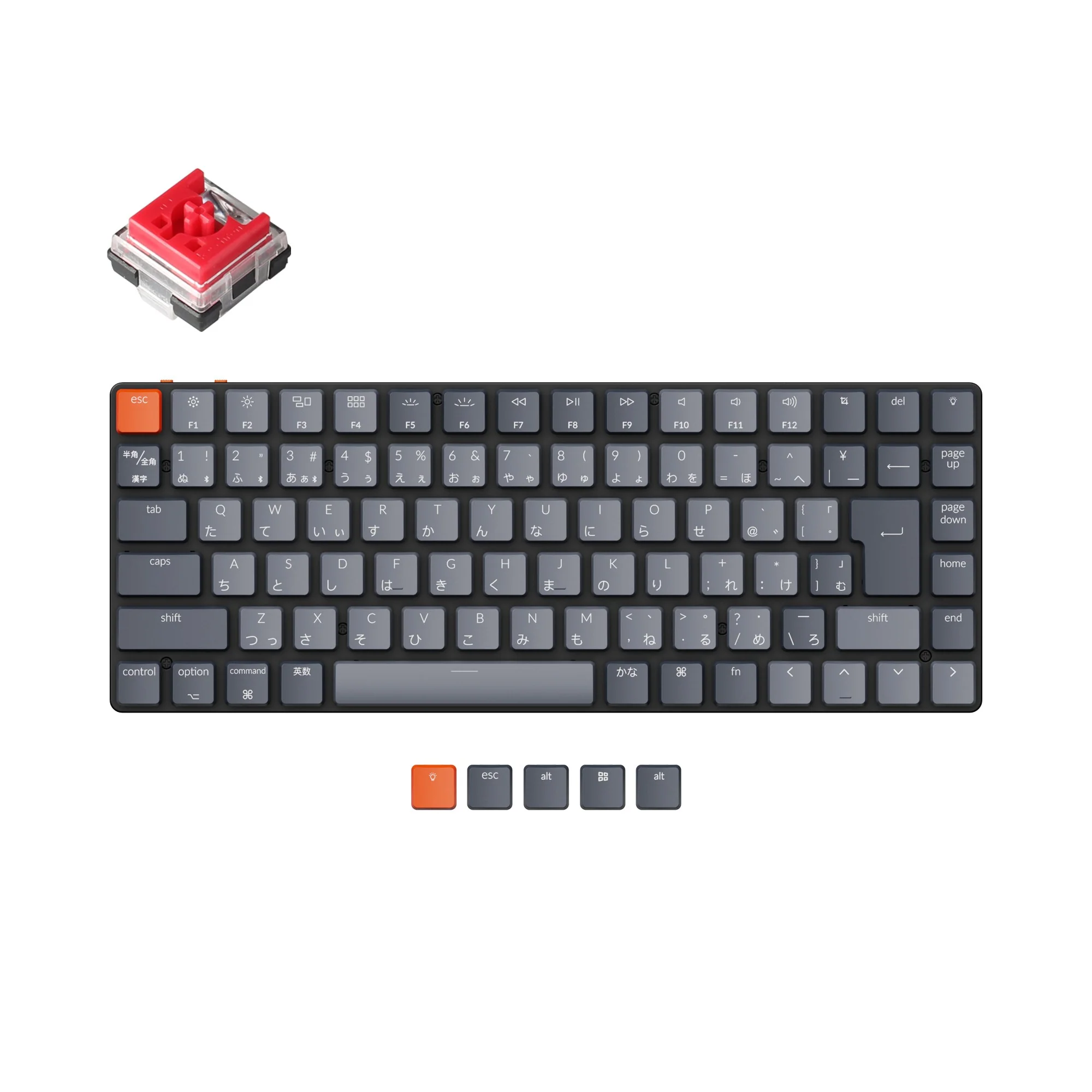 Keychron K3 Ultra-slim draadloos mechanisch toetsenbord (Japanse JIS-indeling) - Versie 2