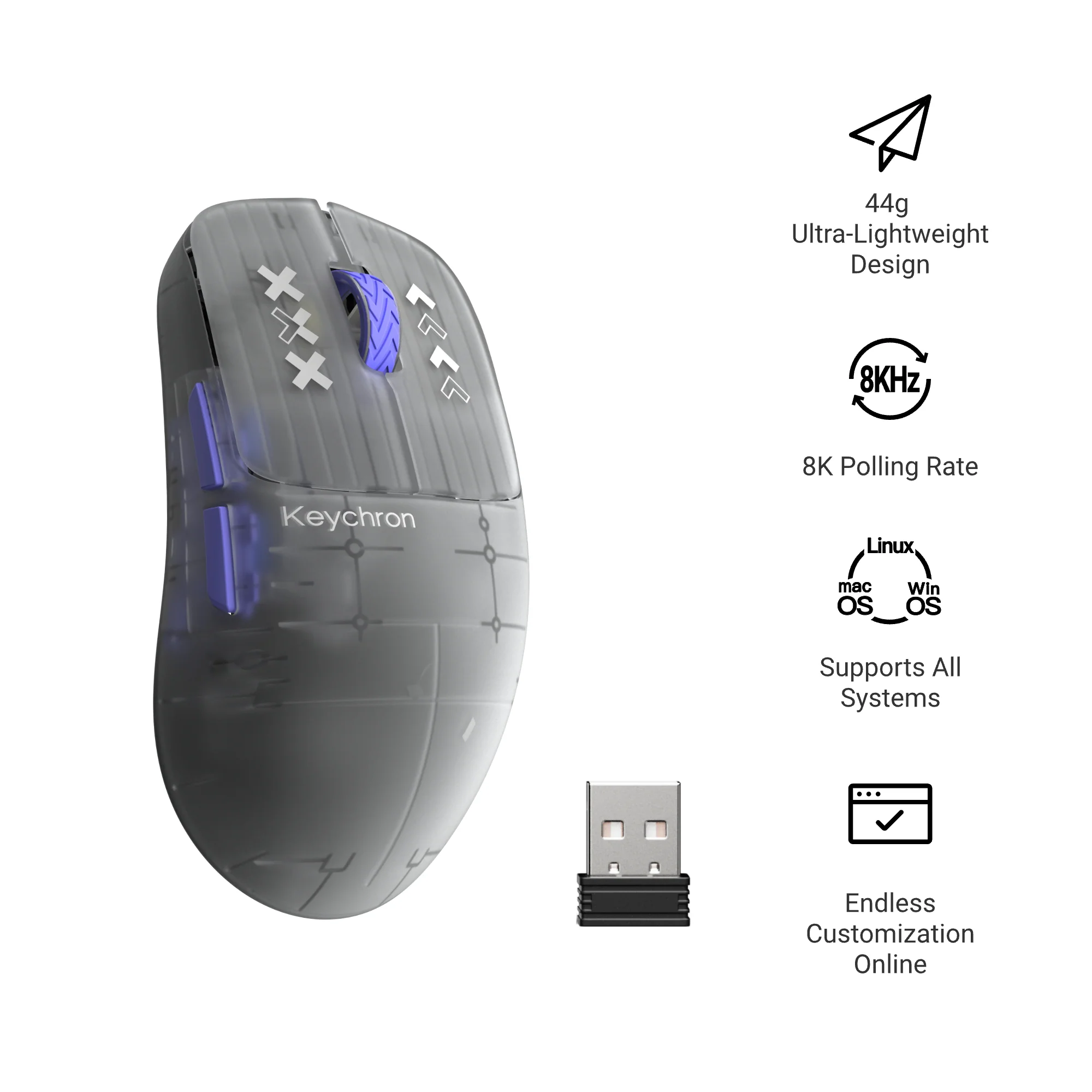 Keychron G3 Ultra Light Wireless Mouse