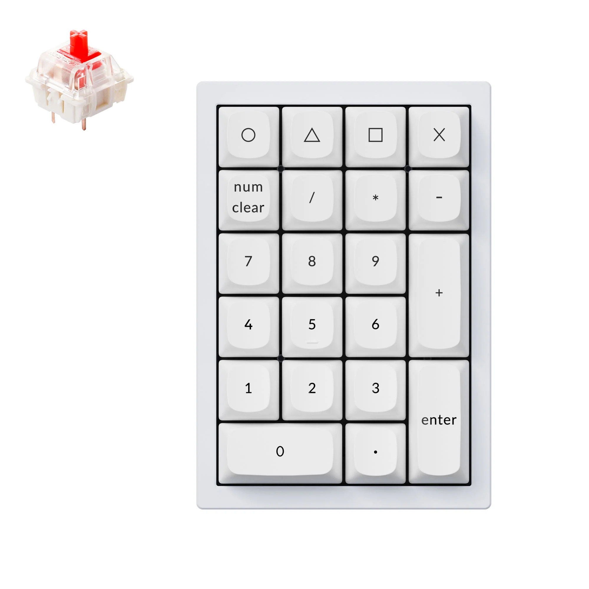 Keychron Q0 QMK Custom nummerplatta