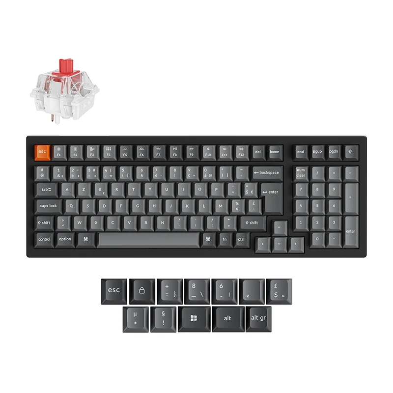 Teclado mecánico inalámbrico Keychron K4 Max QMK colección distribución ISO