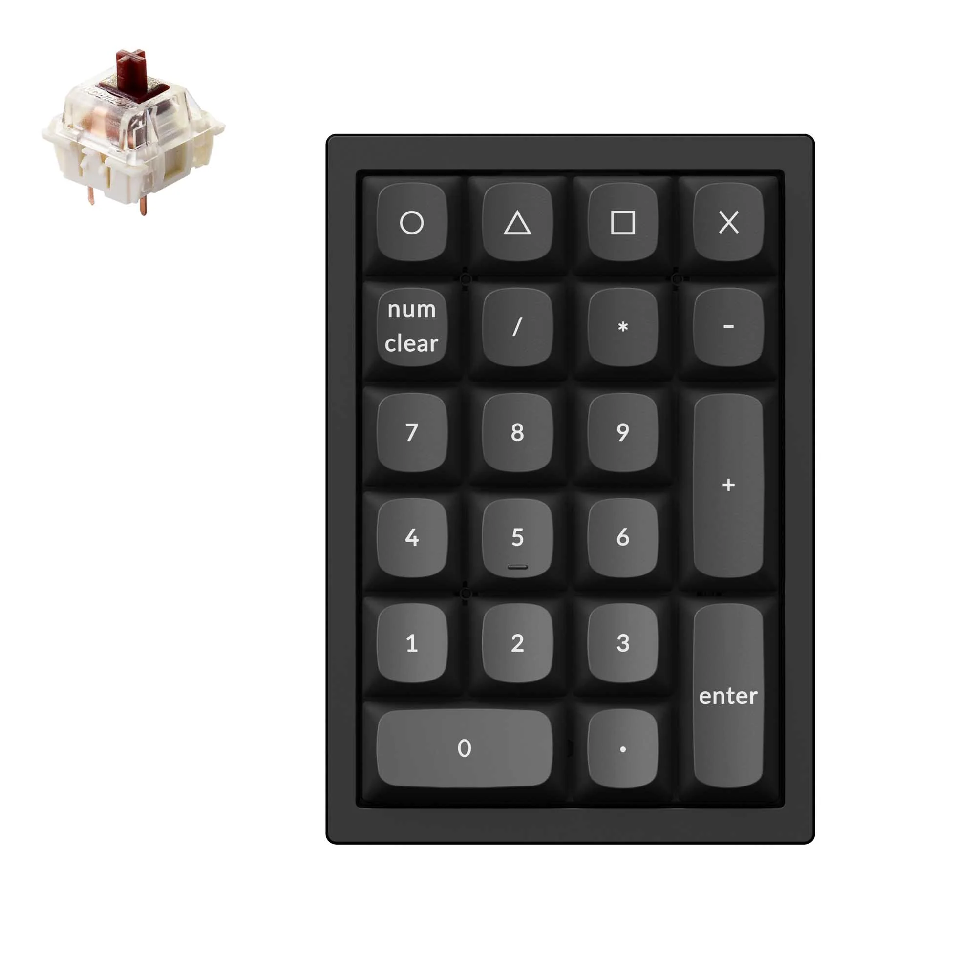 Keychron Q0 QMK Custom nummerplatta
