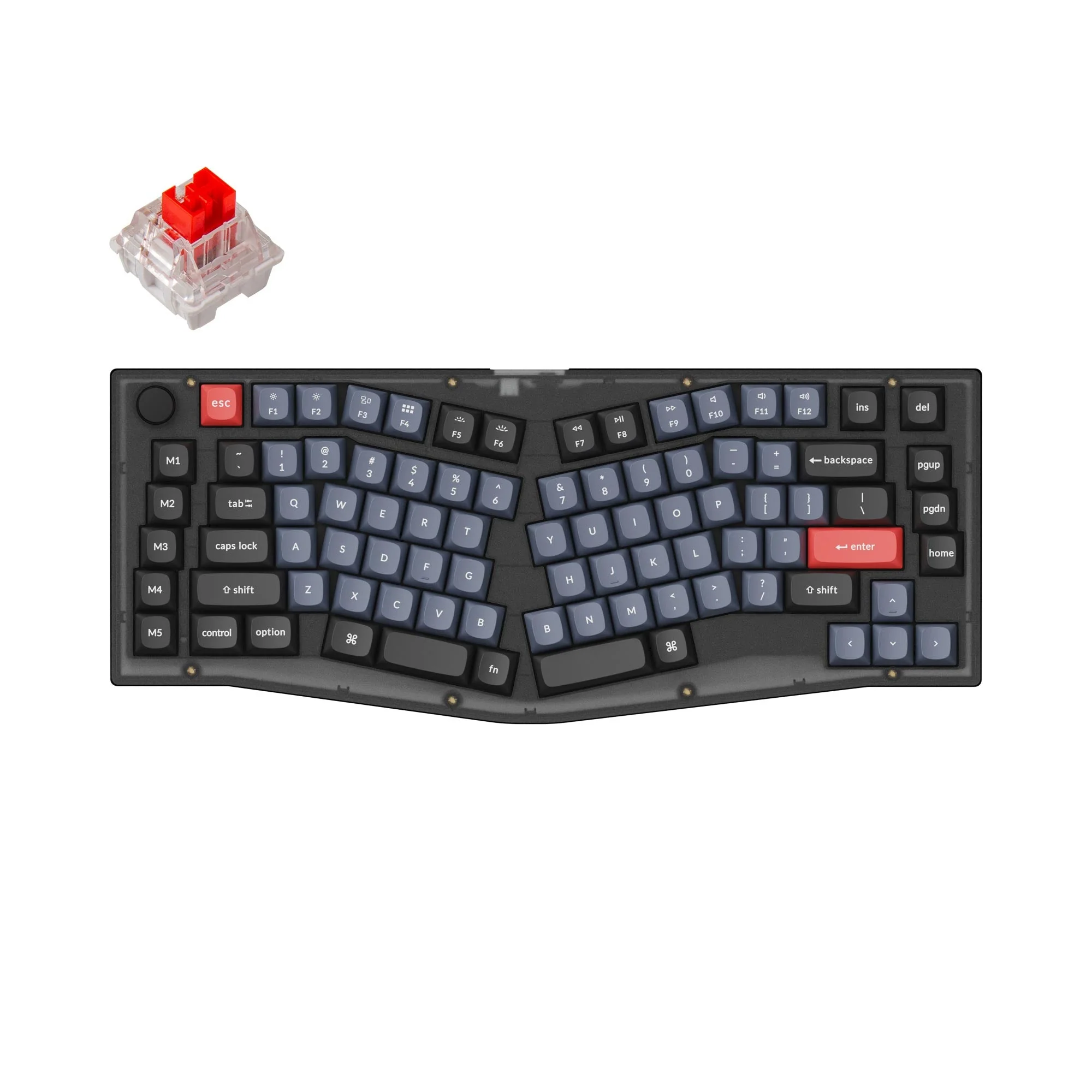 Keychron V10 (Alice-asettelu) QMK Custom -mekaaninen näppäimistö