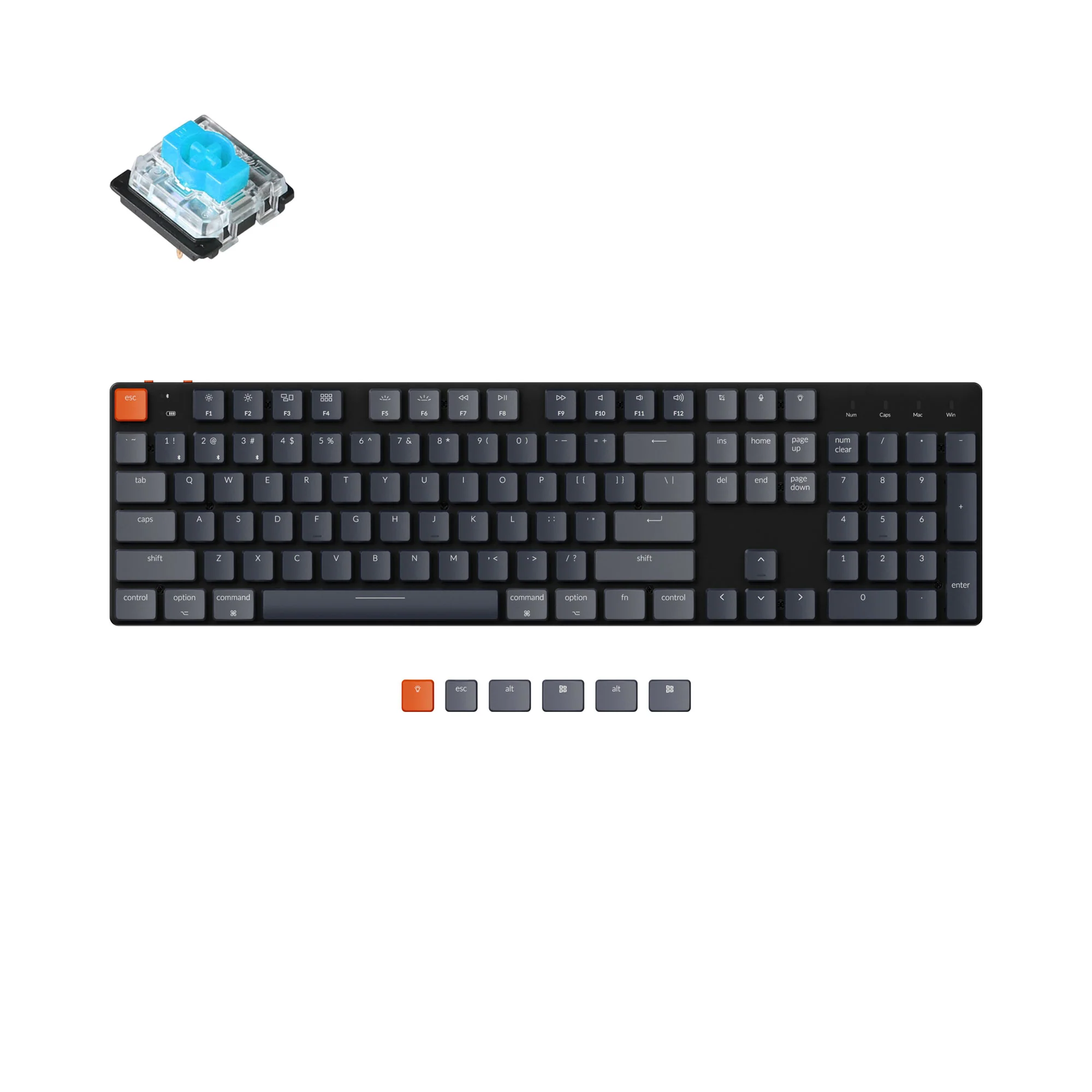 Teclado Mecânico Sem Fio Keychron K5 SE