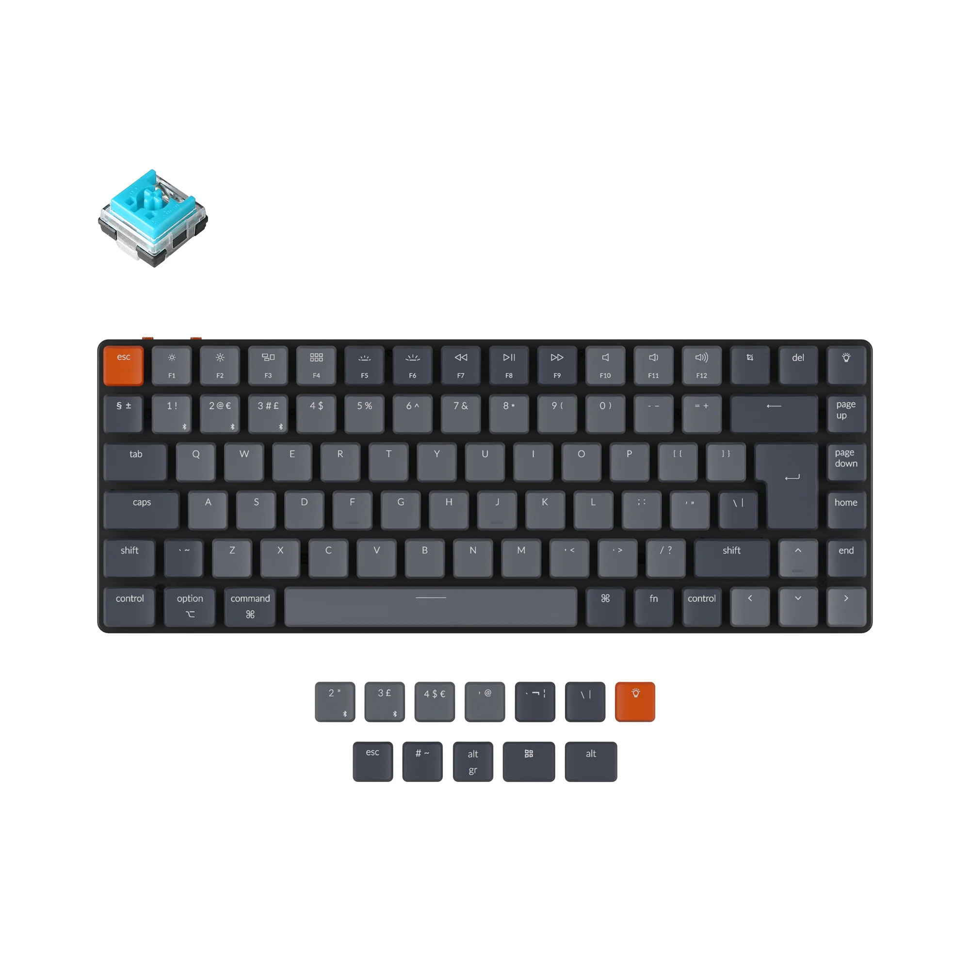 Clavier mécanique sans fil ultra-fin Keychron K3 (disposition ISO UK) - Version 2