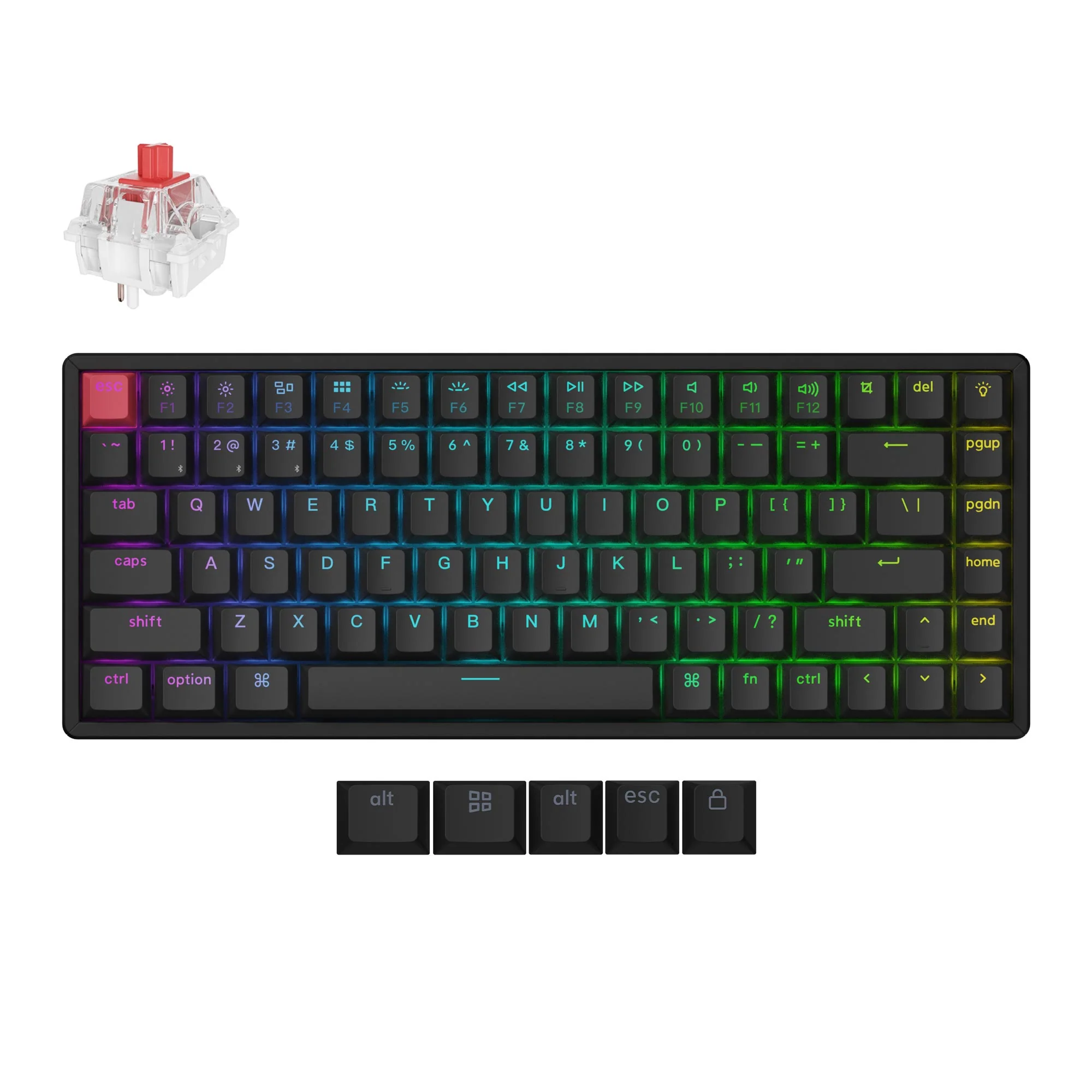 Keychron K2 QMK Teclado mecánico inalámbrico (Versión 3)