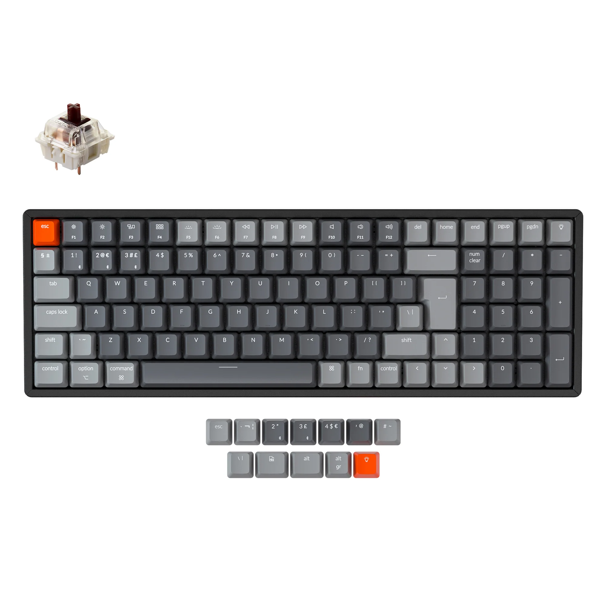 Clavier mécanique sans fil Keychron K4 (disposition ISO UK) - Version 2