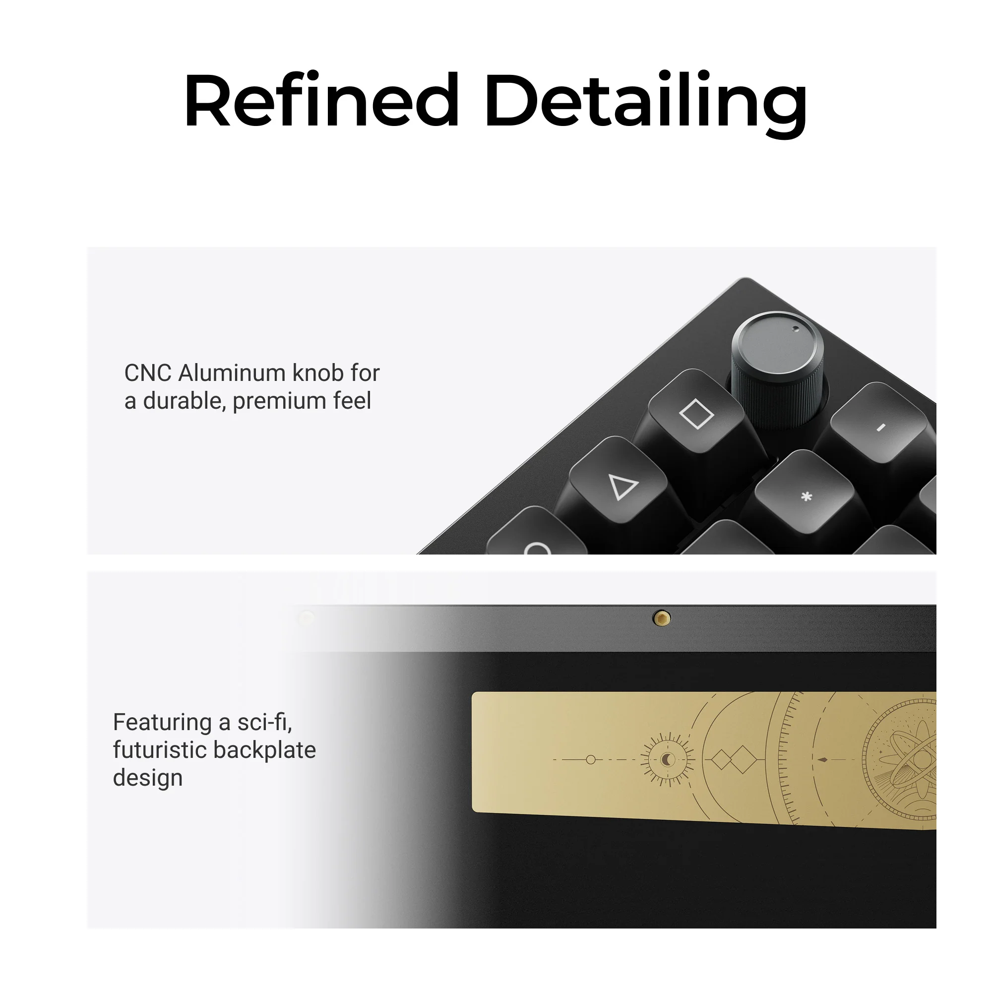 Teclado mecânico personalizado sem fio Keychron Q5 Ultra 8K