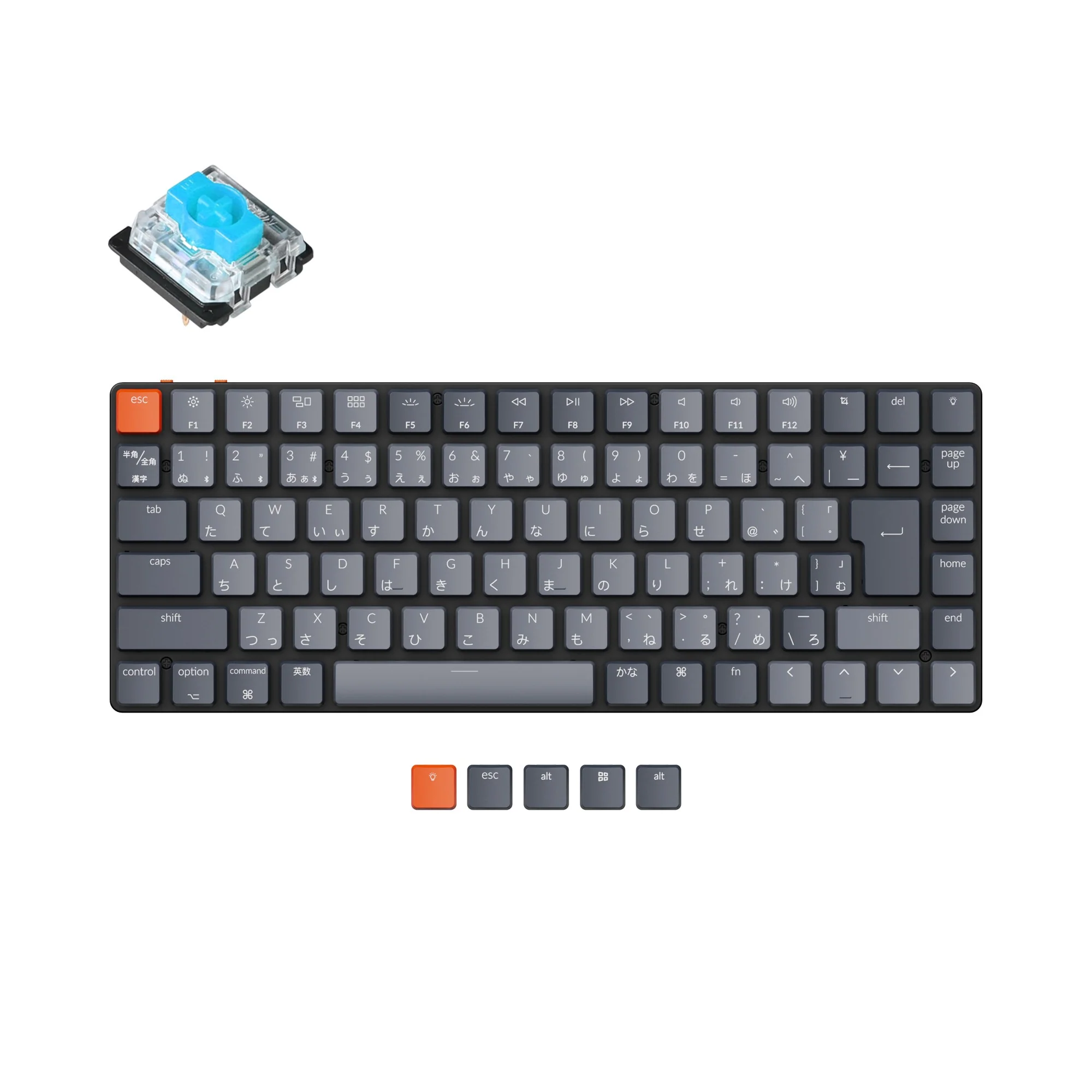 Clavier mécanique sans fil ultra-mince Keychron K3 (layout JIS japonais) - Version 2