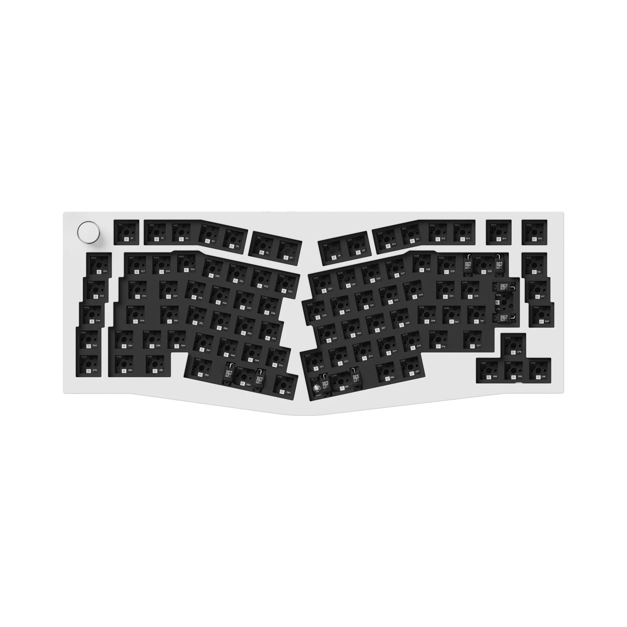 Teclado Mecânico Personalizado Sem Fio Keychron Q10 Pro (Layout Alice) QMK/VIA