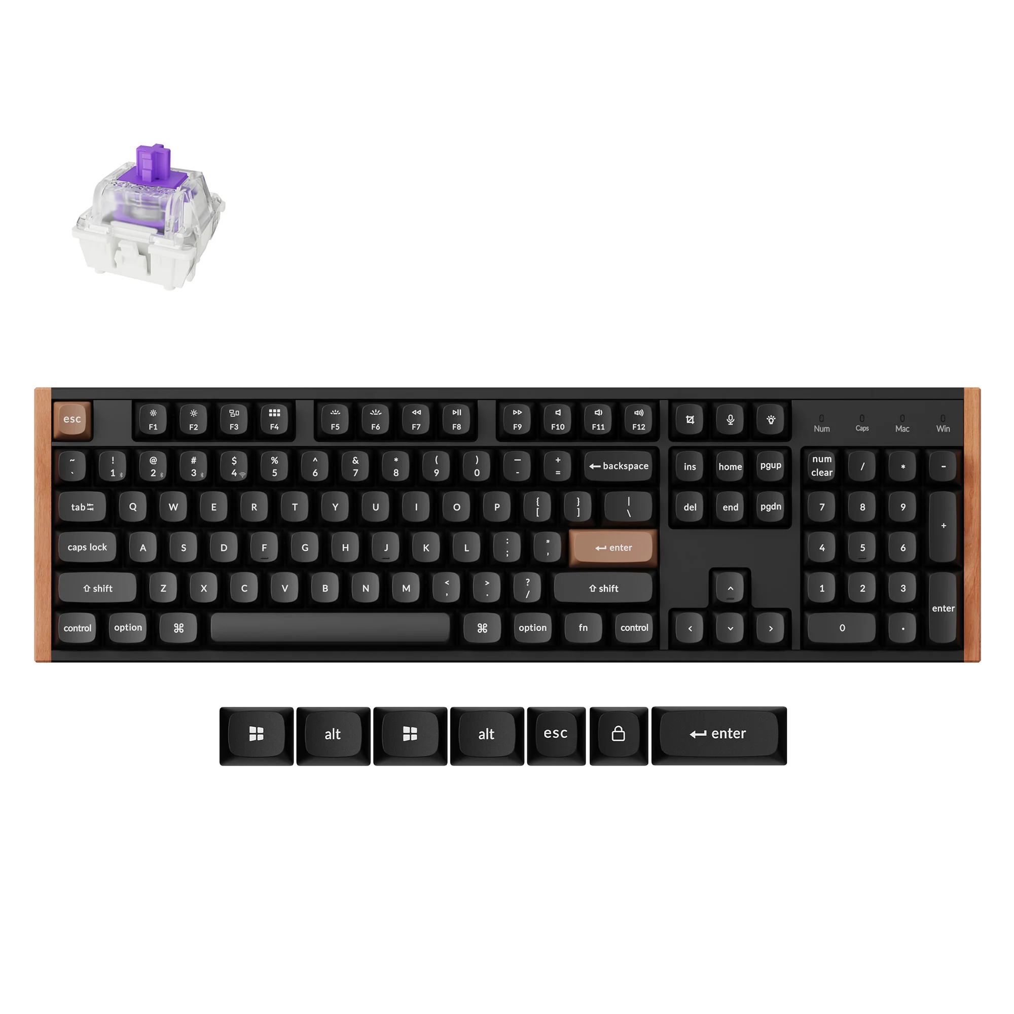 Teclado Personalizado Sem Fio Keychron K10 HE com Switch Magnético