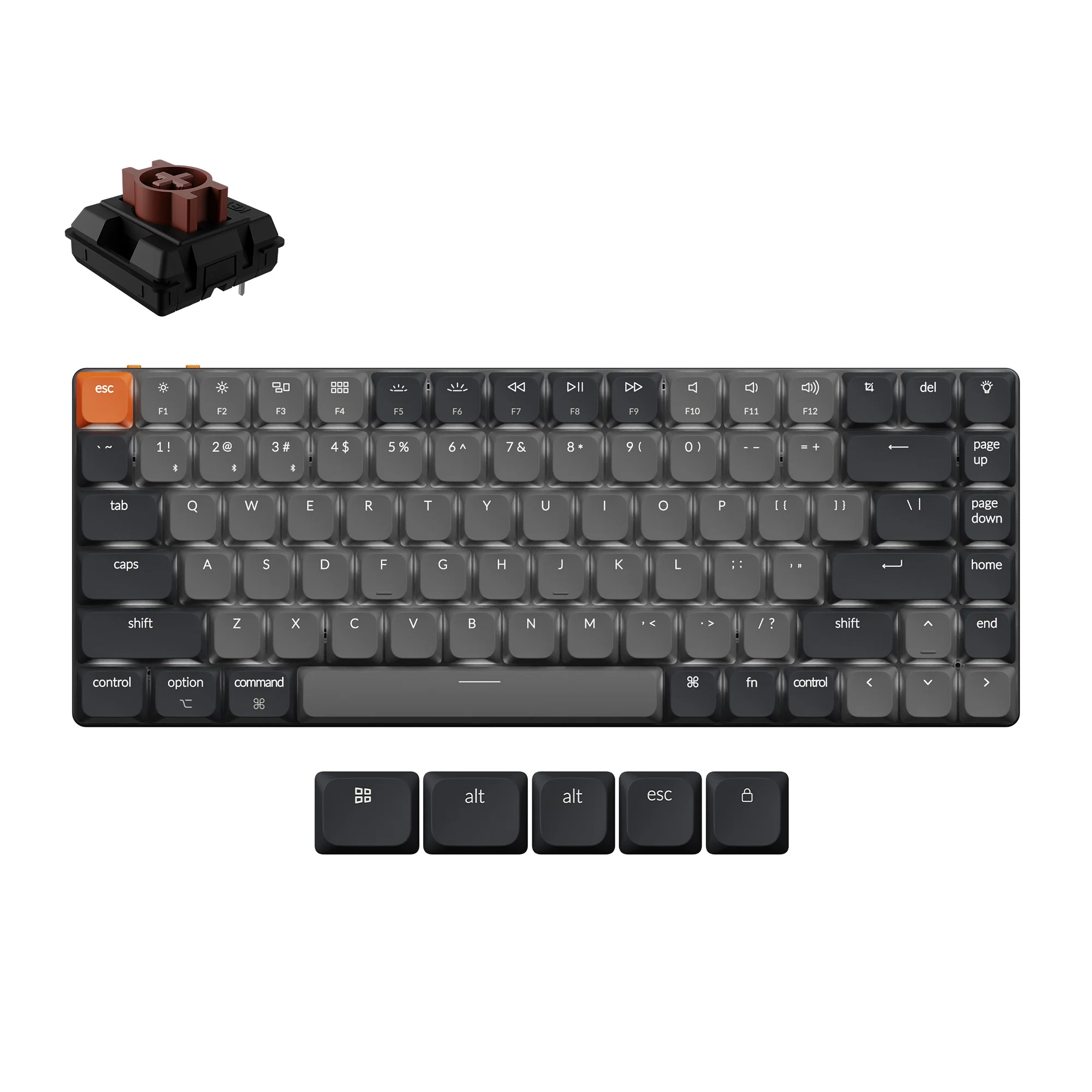 Keychron K3 QMK trådløst mekanisk tastatur (version 3)