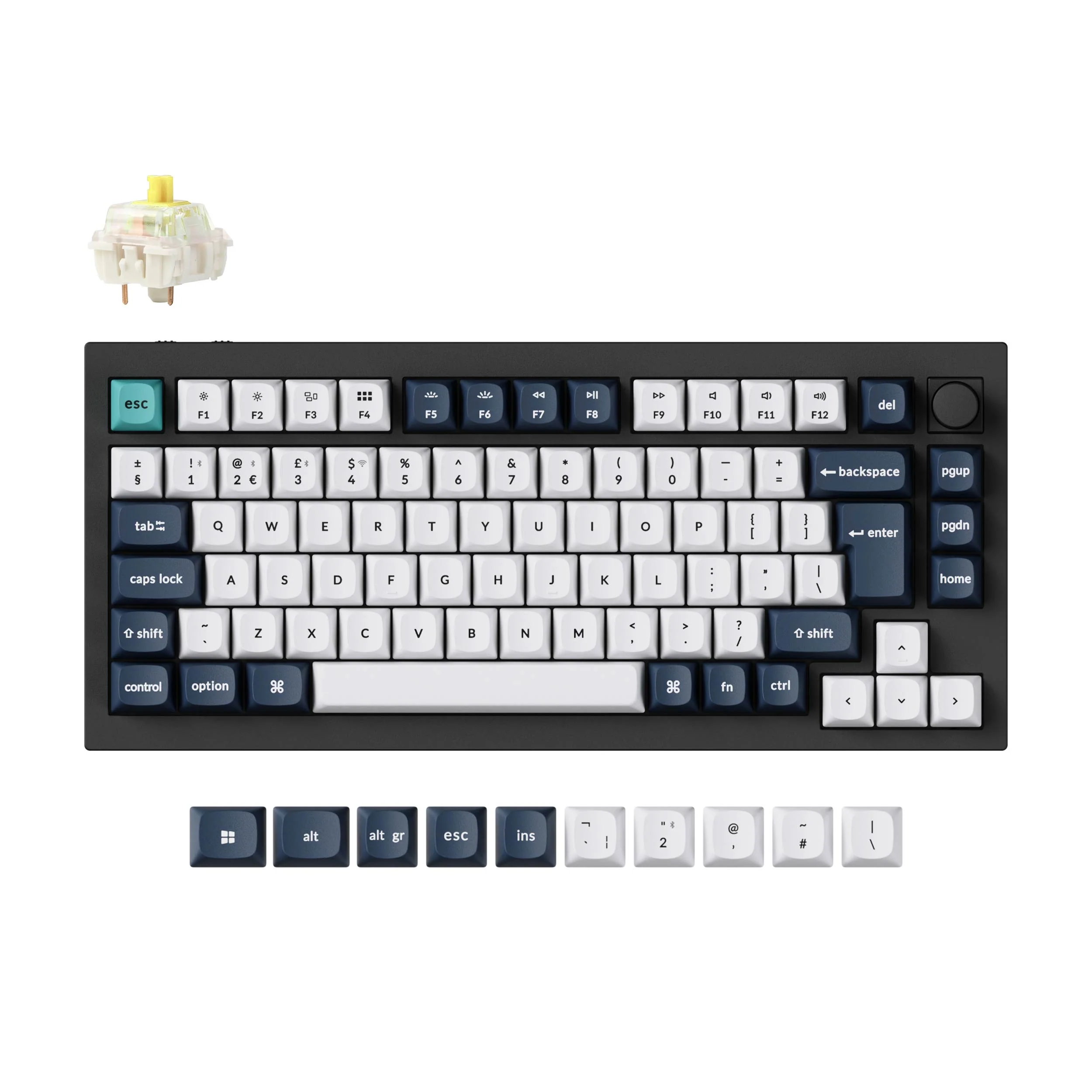 Keychron Q1 Max QMK/VIA Teclado mecánico inalámbrico personalizado Colección ISO