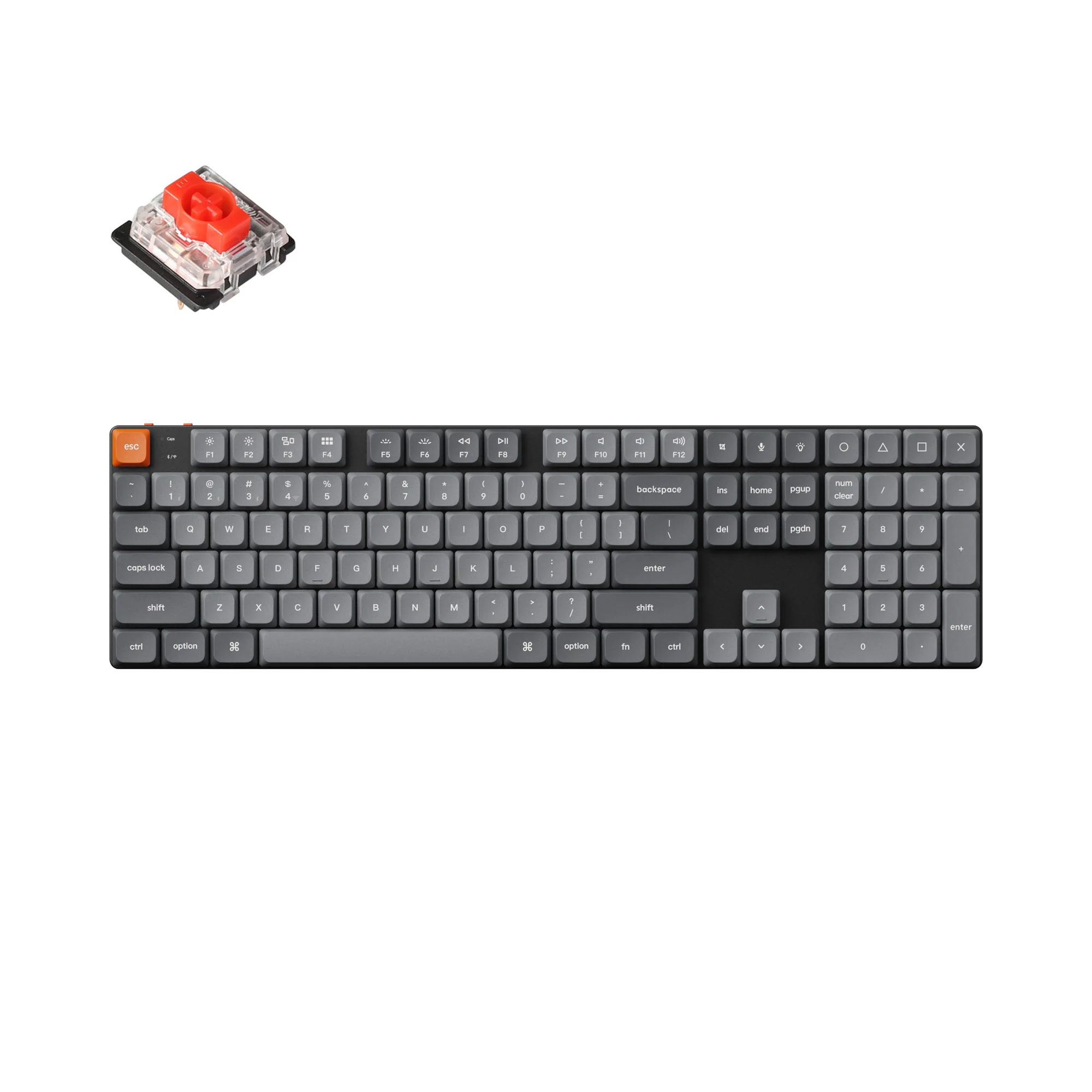Teclado mecánico inalámbrico personalizado Keychron K5 Max QMK/VIA