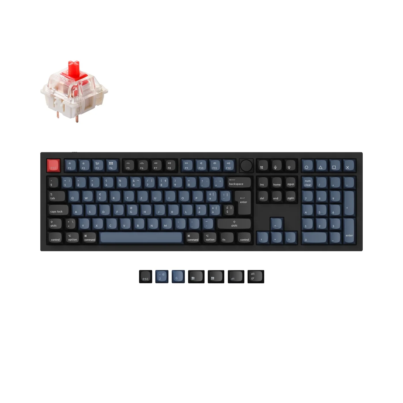 Colección de teclado mecánico personalizado Keychron Q6 QMK con distribución ISO