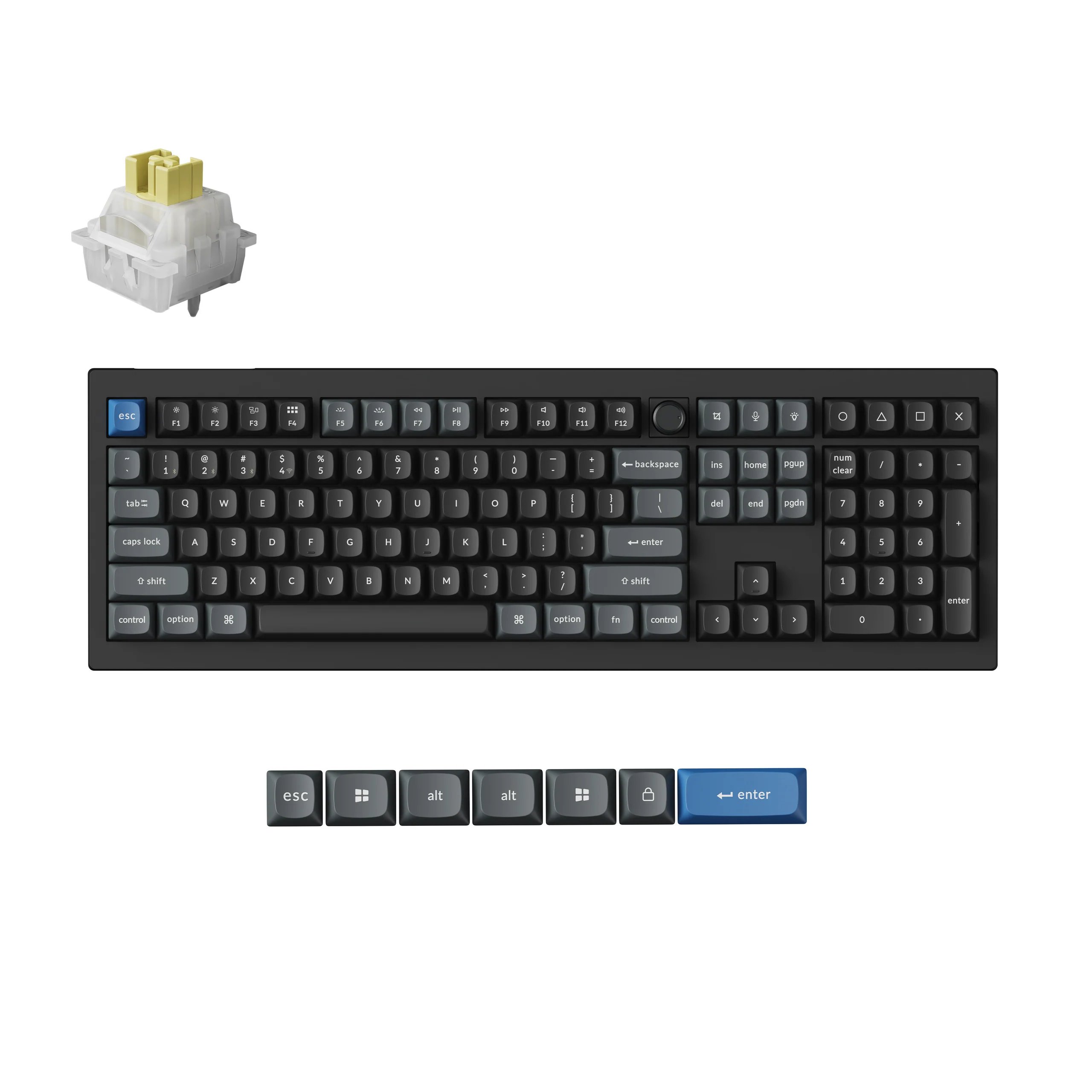 Teclado Keychron V6 Ultra Hybrid 8K inalámbrico magnético y mecánico